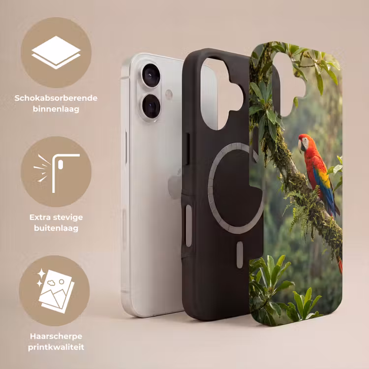Telefoonhoesje Toughcase - Ara - Jungle - Rood — 3