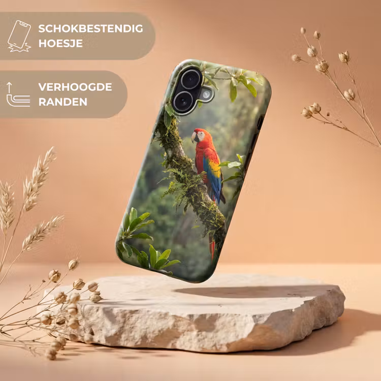 Telefoonhoesje Toughcase - Ara - Jungle - Rood — 5