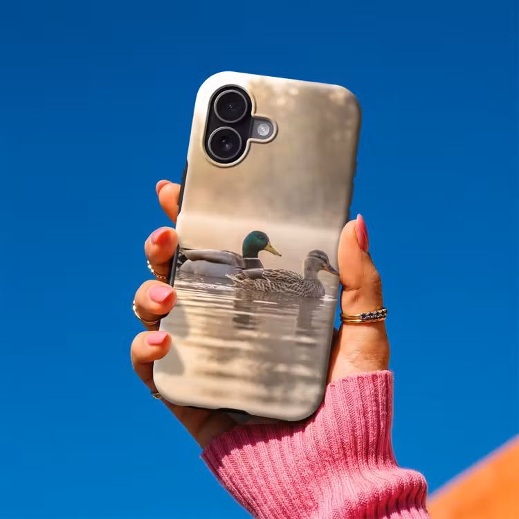 Telefoonhoesje Toughcase - Eenden - Water - Mist - Natuur — 2