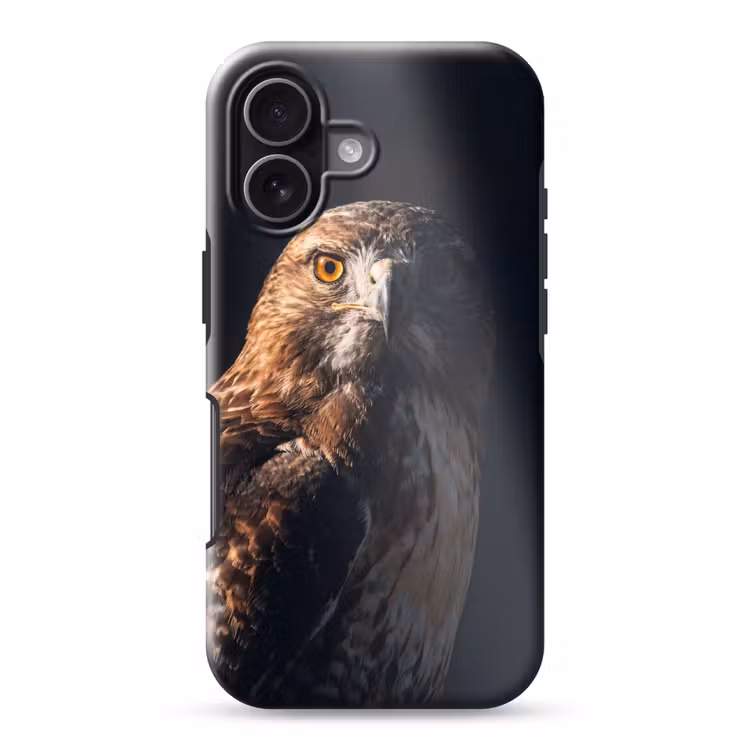 Telefoonhoesje Toughcase - Roofvogel - Buizerd - Bruin — 1