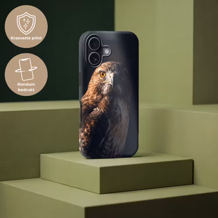Telefoonhoesje Toughcase - Roofvogel - Buizerd - Bruin — 7