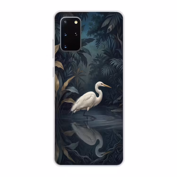 Telefoonhoesje - Reiger - Water - Natuur - Modern - Wit — 1