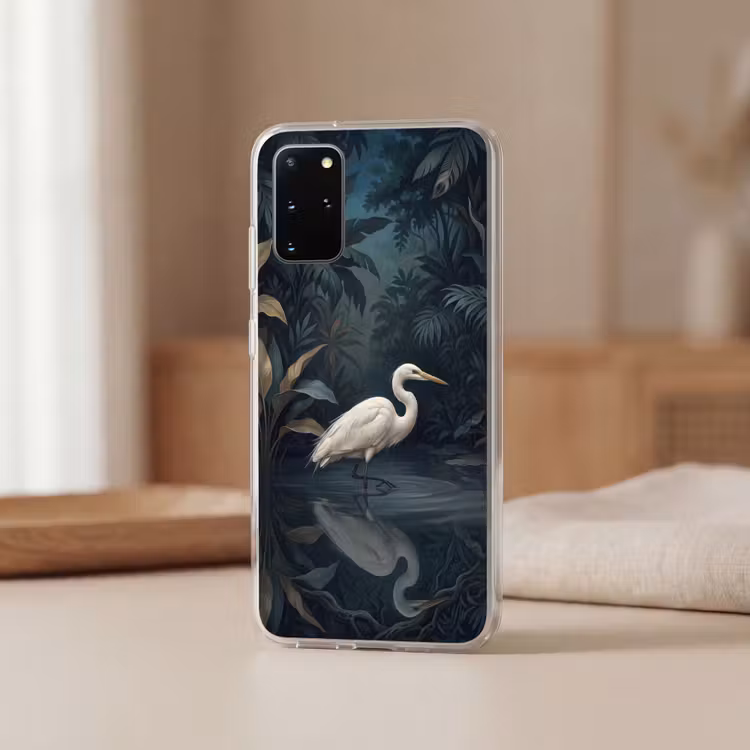 Telefoonhoesje - Reiger - Water - Natuur - Modern - Wit — 3