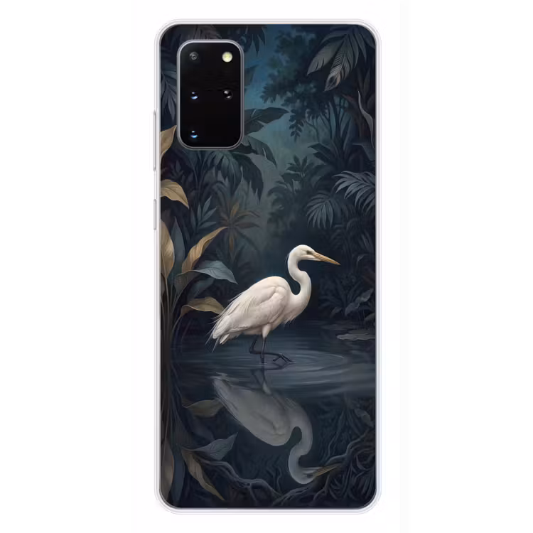Telefoonhoesje - Reiger - Water - Natuur - Modern - Wit — 4