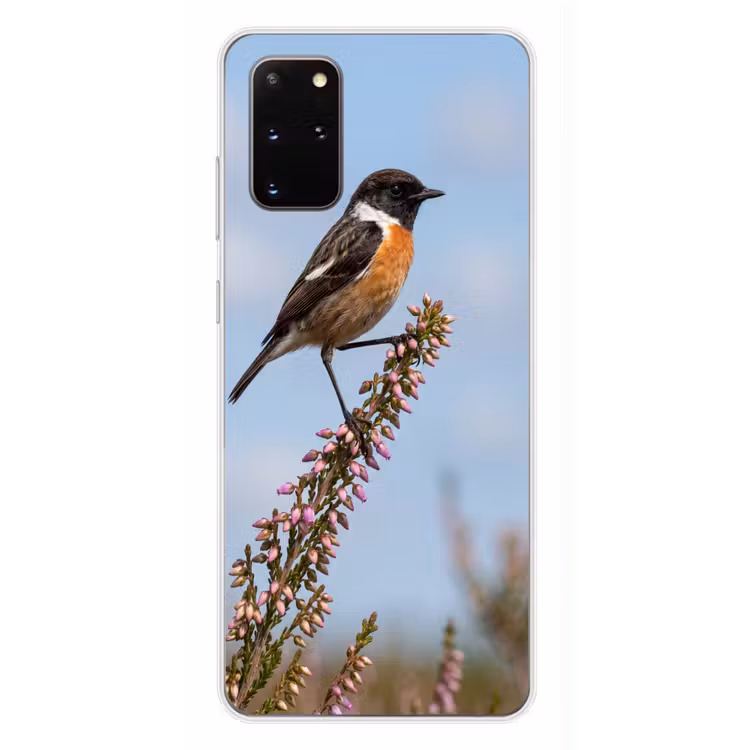 Telefoonhoesje - Roodborsttapuit - Heide - Paars - Natuur - Sfeervol — 4