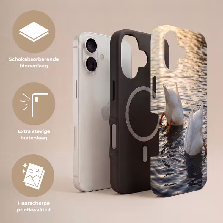 Telefoonhoesje Toughcase - Eenden - Water - Natuur — 3