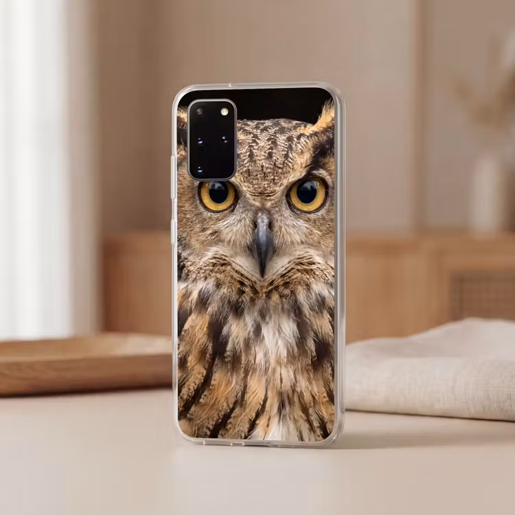 Telefoonhoesje - Oehoe - Uil - Portret - Bruin — 3