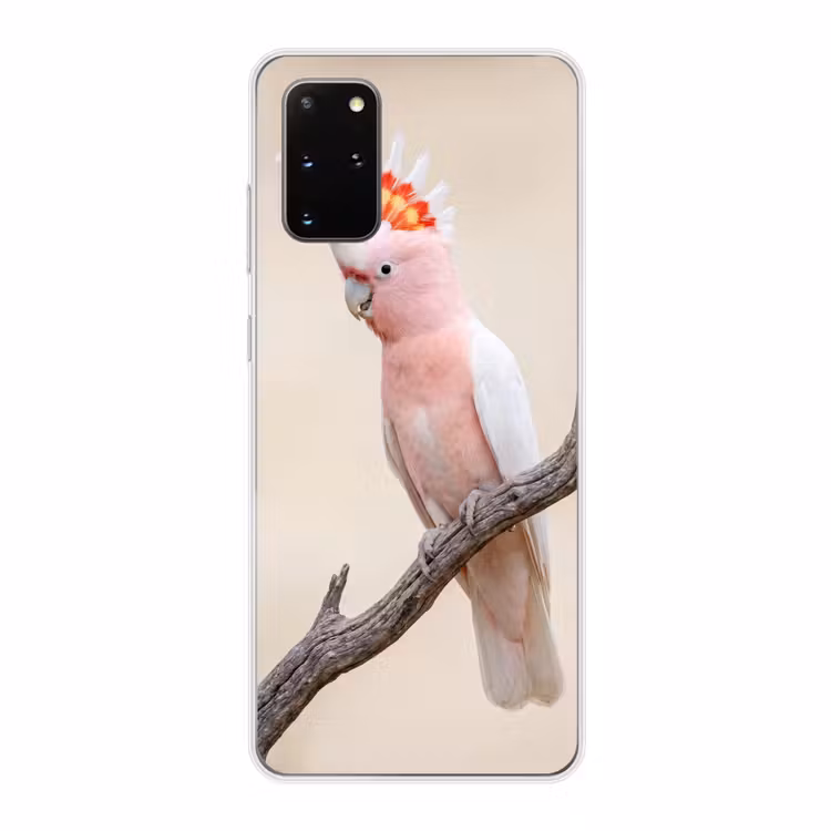 Telefoonhoesje - Papagaai - Tak - Roze — 1