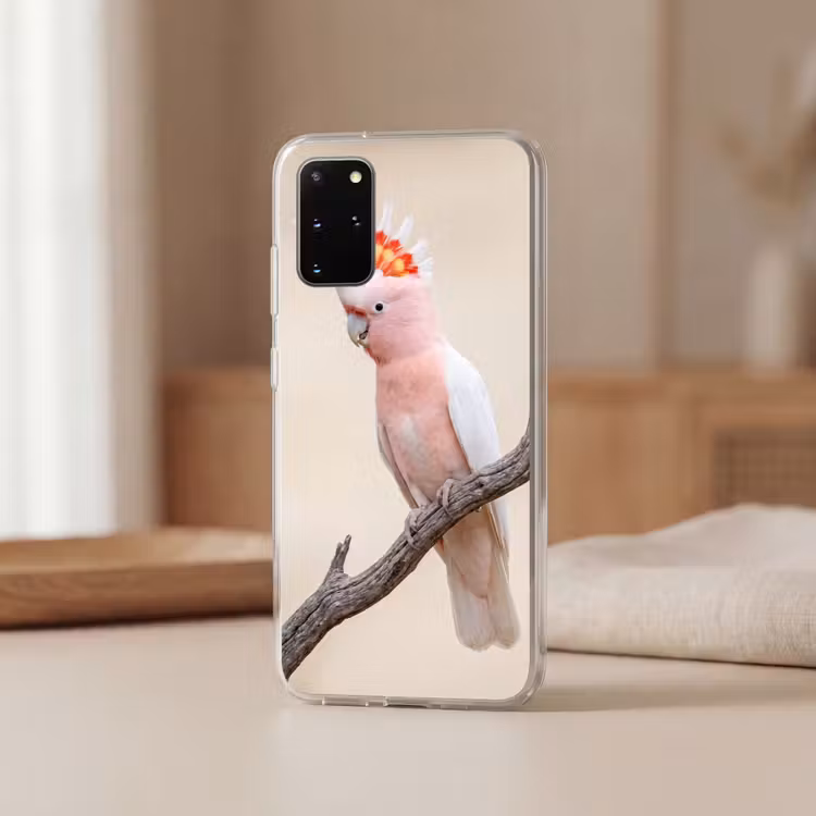 Telefoonhoesje - Papagaai - Tak - Roze — 3
