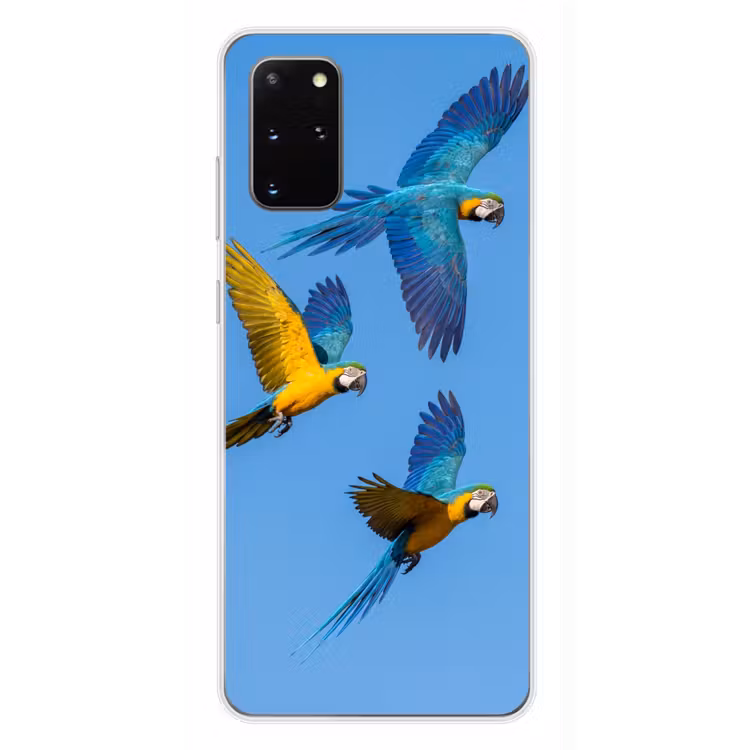 Telefoonhoesje - Papagaai - Vliegen - Blauw - Geel — 4