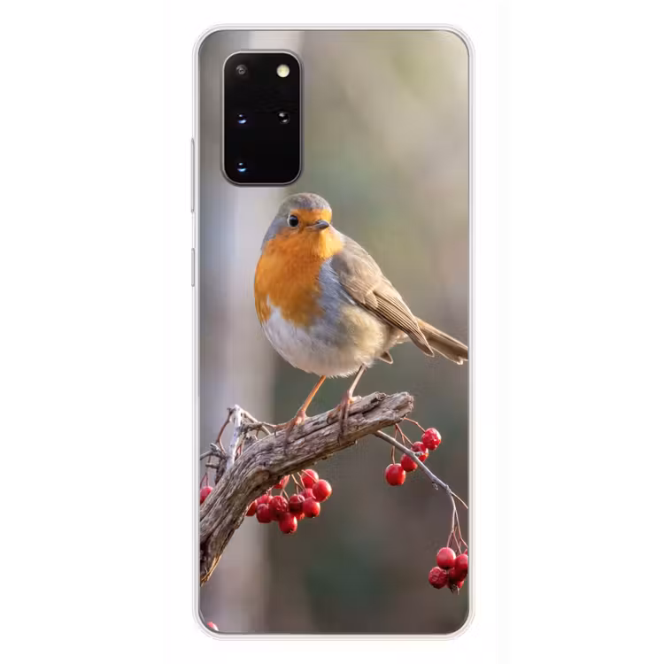 Telefoonhoesje - Roodborst - Tak - Bessen - Natuur — 4