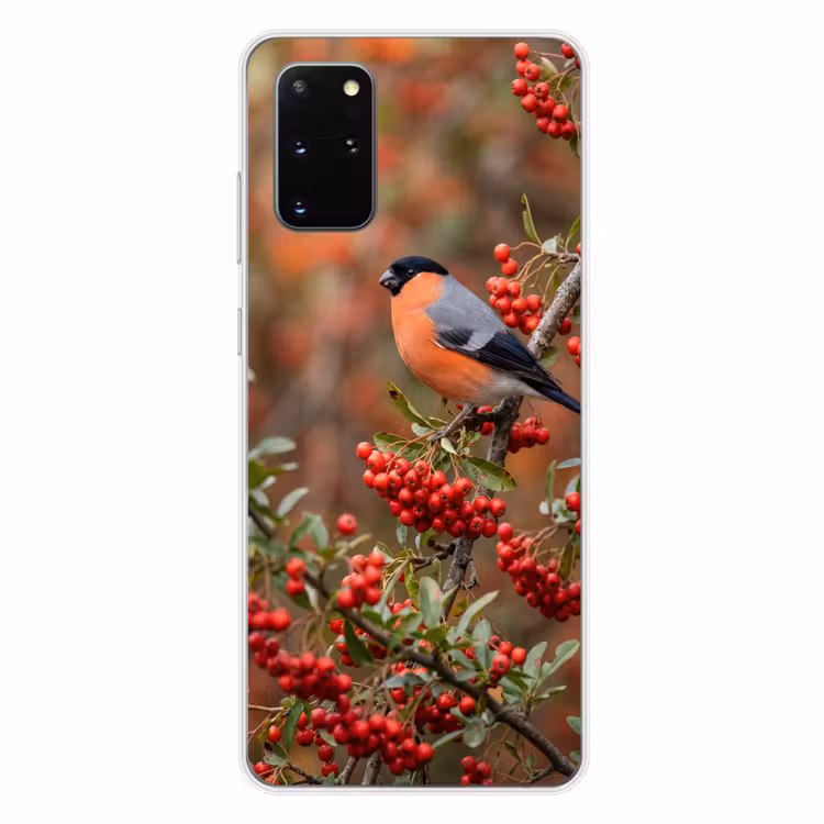 Telefoonhoesje - Goudvink - Bessen - Herfst - Natuur - Kleurrijk — 4