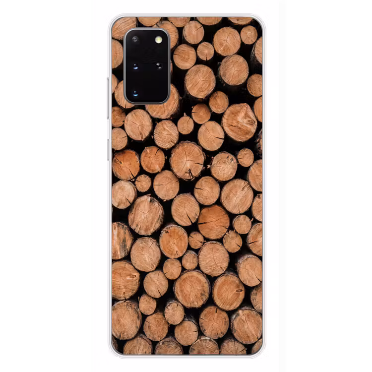Telefoonhoesje - Houtblokken - Textuur - Patroon - Bruin - Rustiek — 4