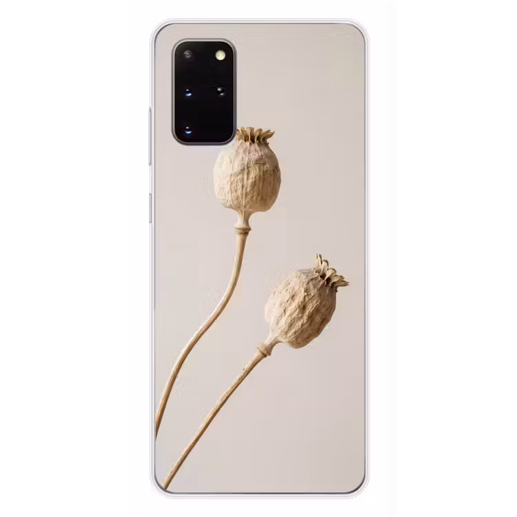 Telefoonhoesje - Papaverbollen - Droogbloemen - Minimalistisch - Beige - Rustig — 4