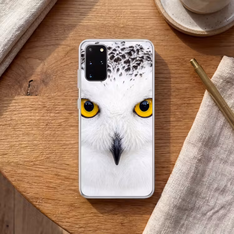 Telefoonhoesje - Sneeuwuil - Portret - Geel — 2