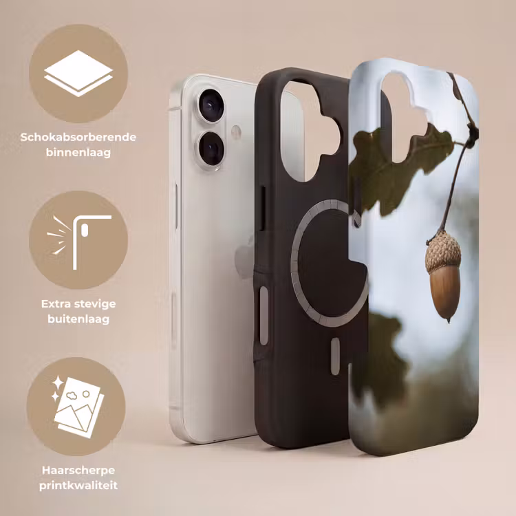 Telefoonhoesje Toughcase - Eikel - Eikenblad - Bos - Herfst - Natuur — 3