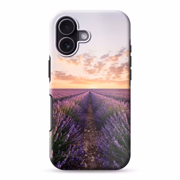 Telefoonhoesje Toughcase - Landschap - Lavendelveld - Paars — 1