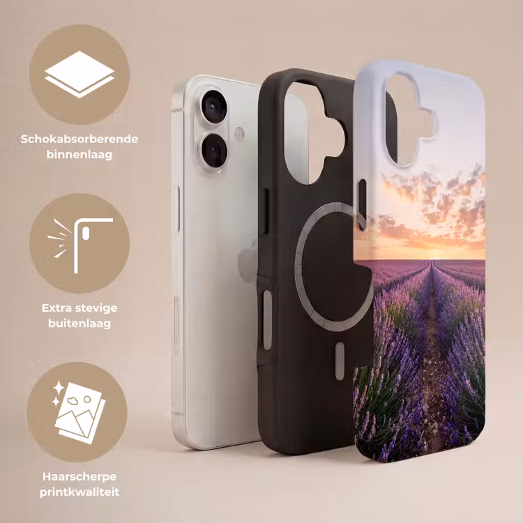 Telefoonhoesje Toughcase - Landschap - Lavendelveld - Paars — 3