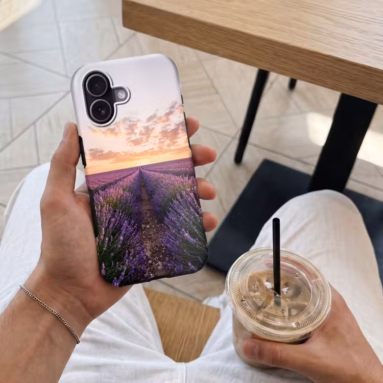 Telefoonhoesje Toughcase - Landschap - Lavendelveld - Paars — 4