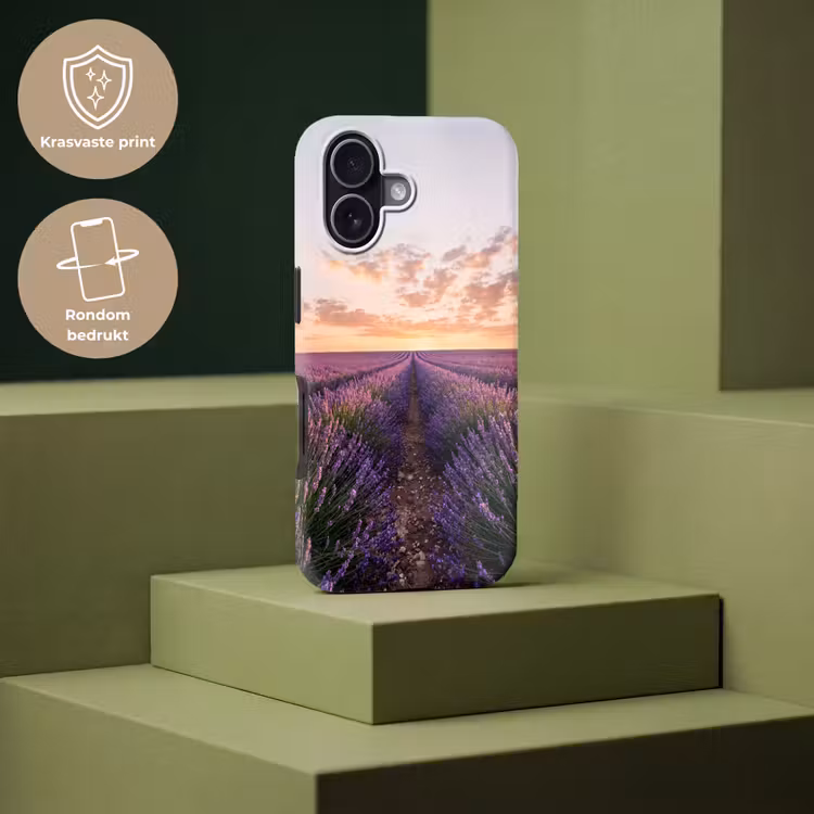 Telefoonhoesje Toughcase - Landschap - Lavendelveld - Paars — 7