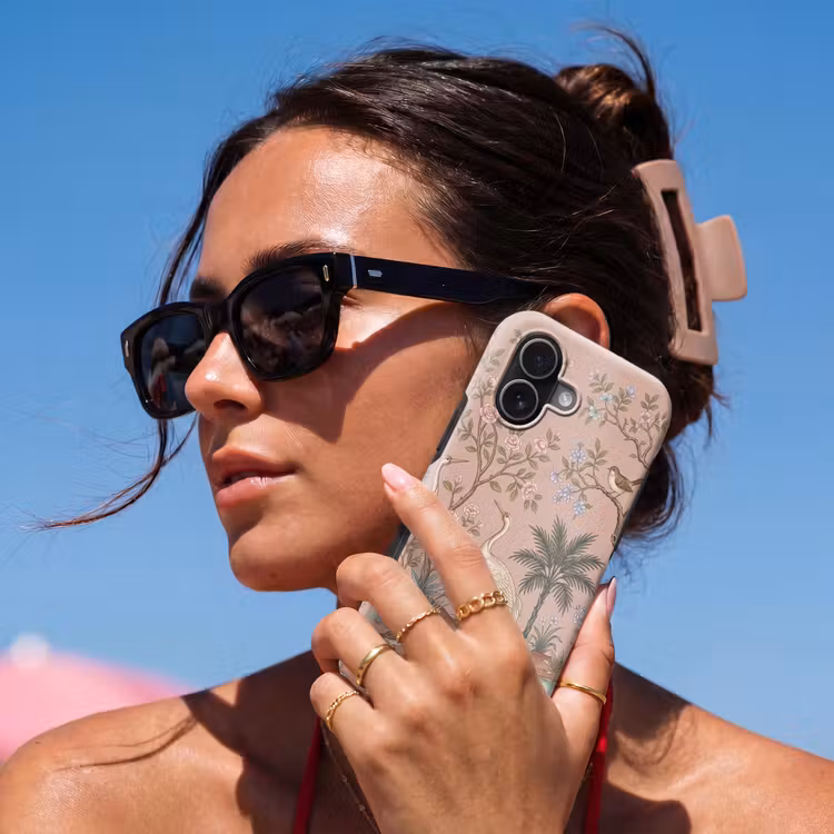 Telefoonhoesje Toughcase - Nostalgisch - Reigers - Roze — 6