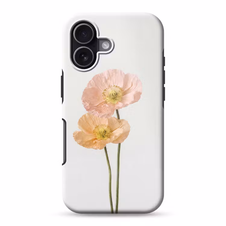 Telefoonhoesje Toughcase - Papavers - Botanisch - Roze — 1
