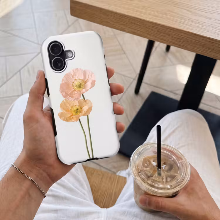 Telefoonhoesje Toughcase - Papavers - Botanisch - Roze — 4
