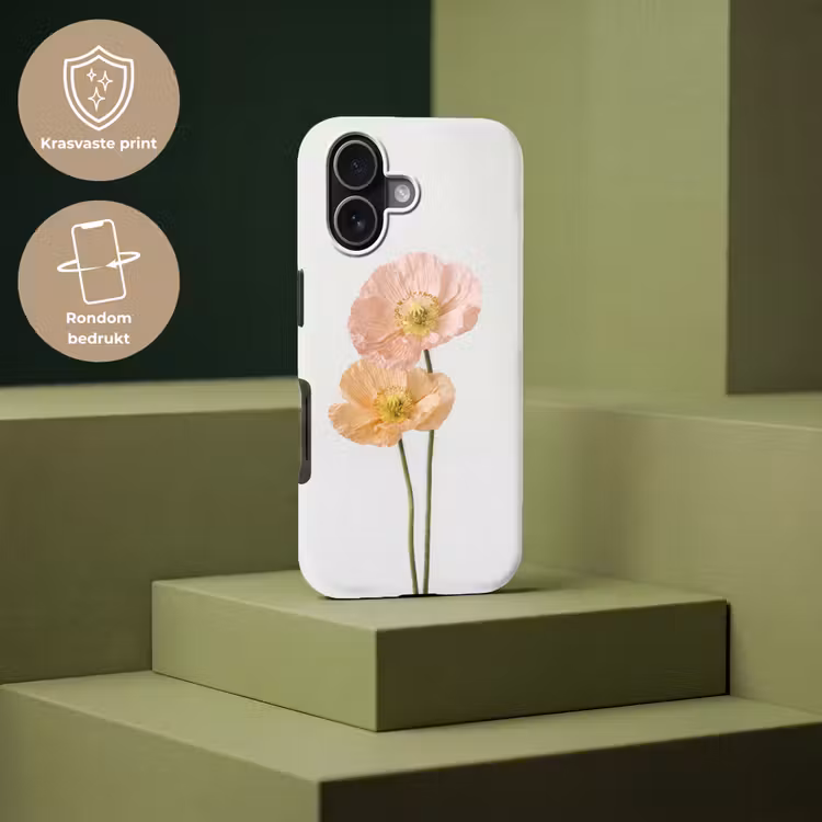 Telefoonhoesje Toughcase - Papavers - Botanisch - Roze — 7