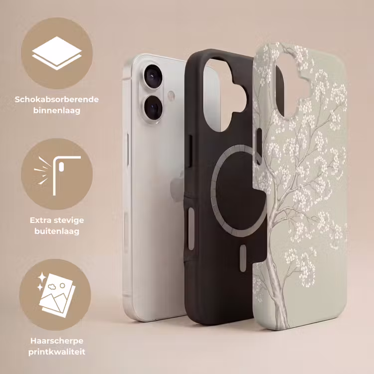 Telefoonhoesje Toughcase - Sereen - Bloesem - Wit — 3