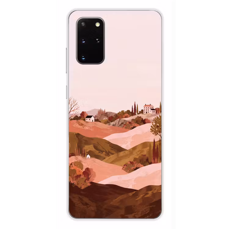 Telefoonhoesje - Heuvellandschap - Grafisch - Terracotta — 4