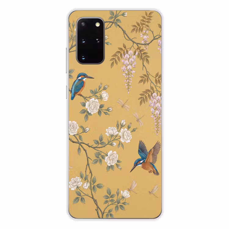 Telefoonhoesje - IJsvogels - Bloesem - Geel — 4