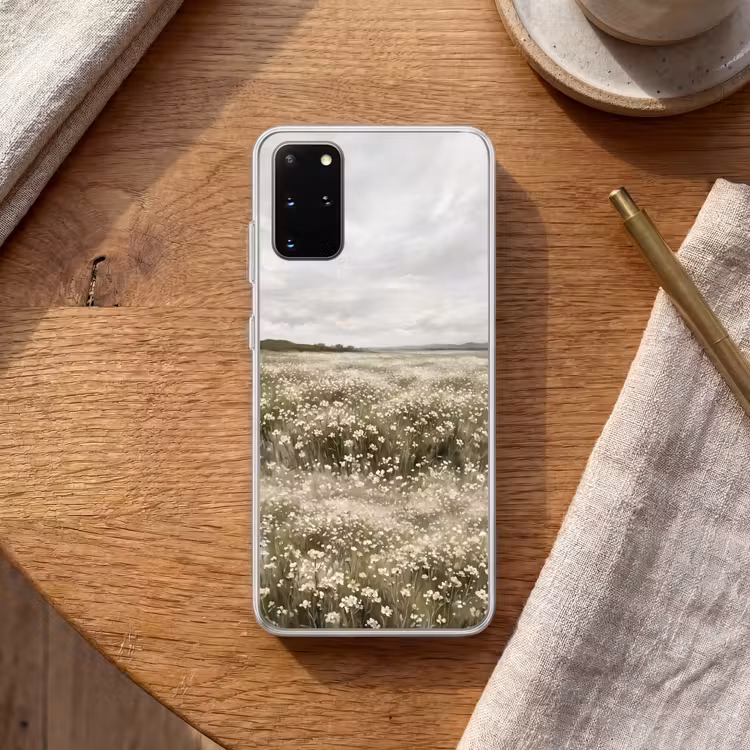 Telefoonhoesje - Illustratie - Landschap - Wit — 2