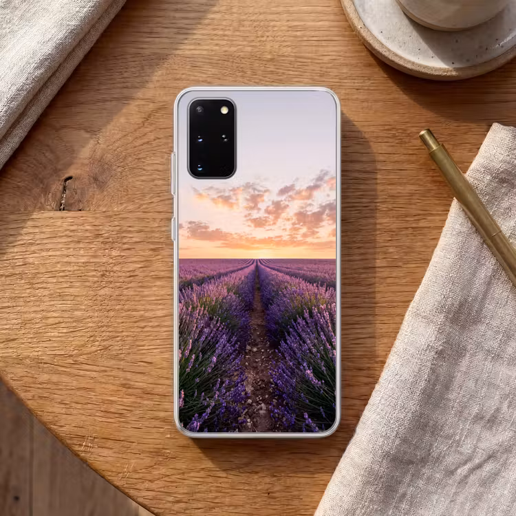Telefoonhoesje - Landschap - Lavendelveld - Paars — 2