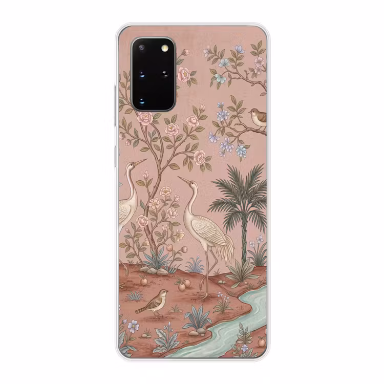 Telefoonhoesje - Nostalgisch - Reigers - Roze — 1