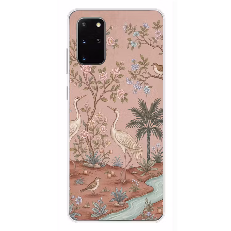 Telefoonhoesje - Nostalgisch - Reigers - Roze — 4