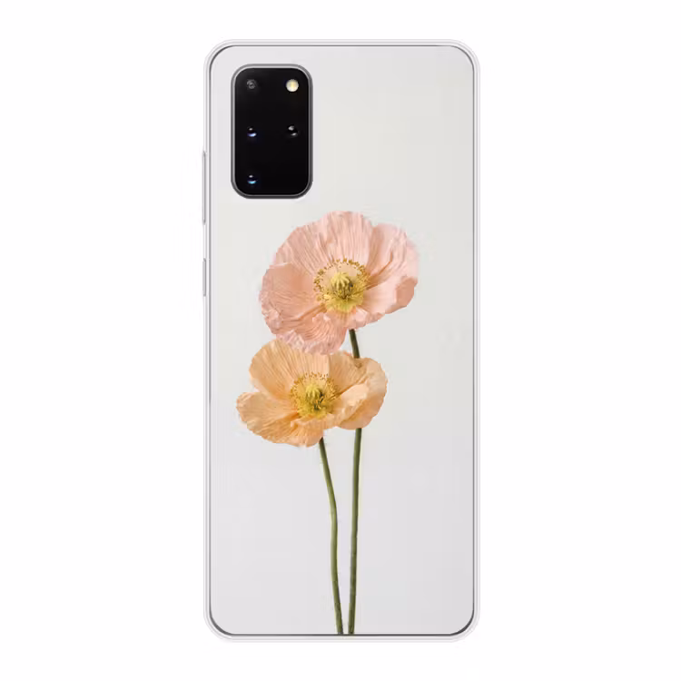 Telefoonhoesje - Papavers - Botanisch - Roze — 1