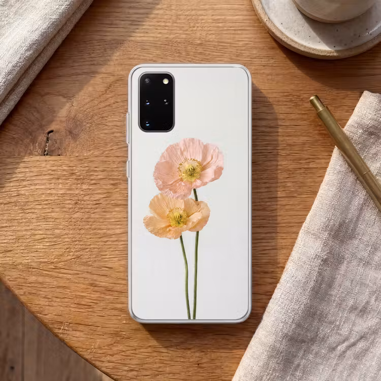 Telefoonhoesje - Papavers - Botanisch - Roze — 2