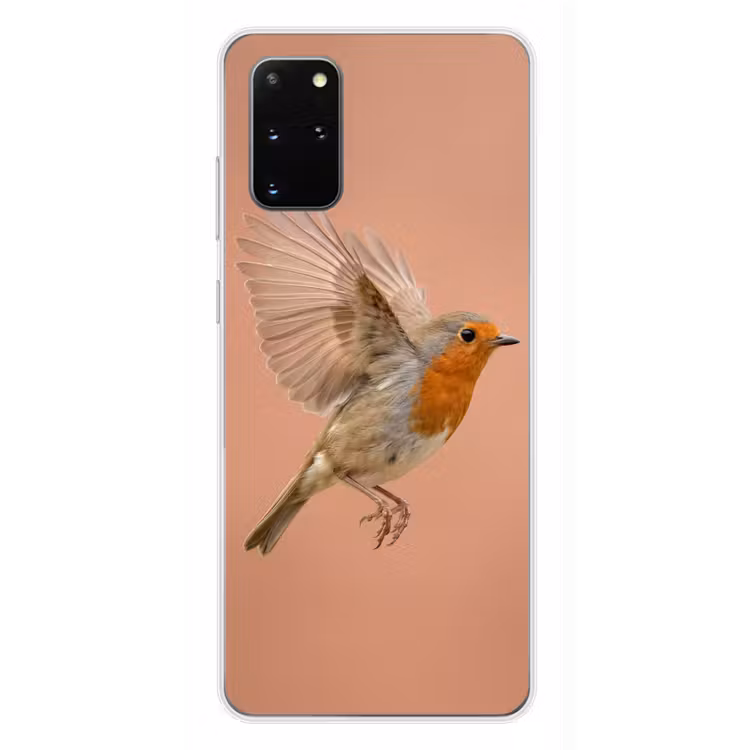 Telefoonhoesje - Roodborst - Natuur - Roze — 4