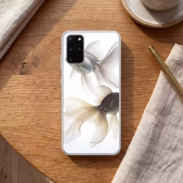 Telefoonhoesje - Goudvissen - Modern - Wit — 2