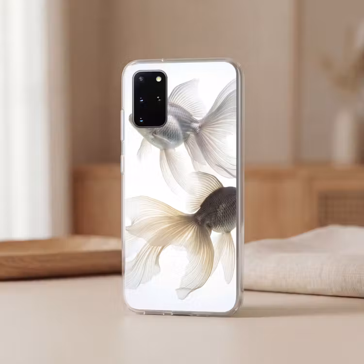 Telefoonhoesje - Goudvissen - Modern - Wit — 3