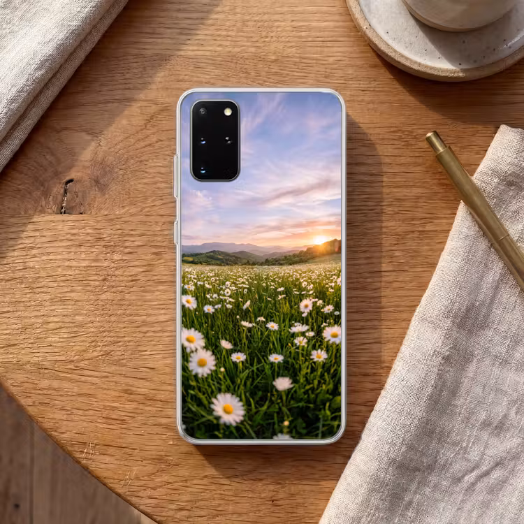 Telefoonhoesje - Madelief - Veld - Heuvels - Groen — 2