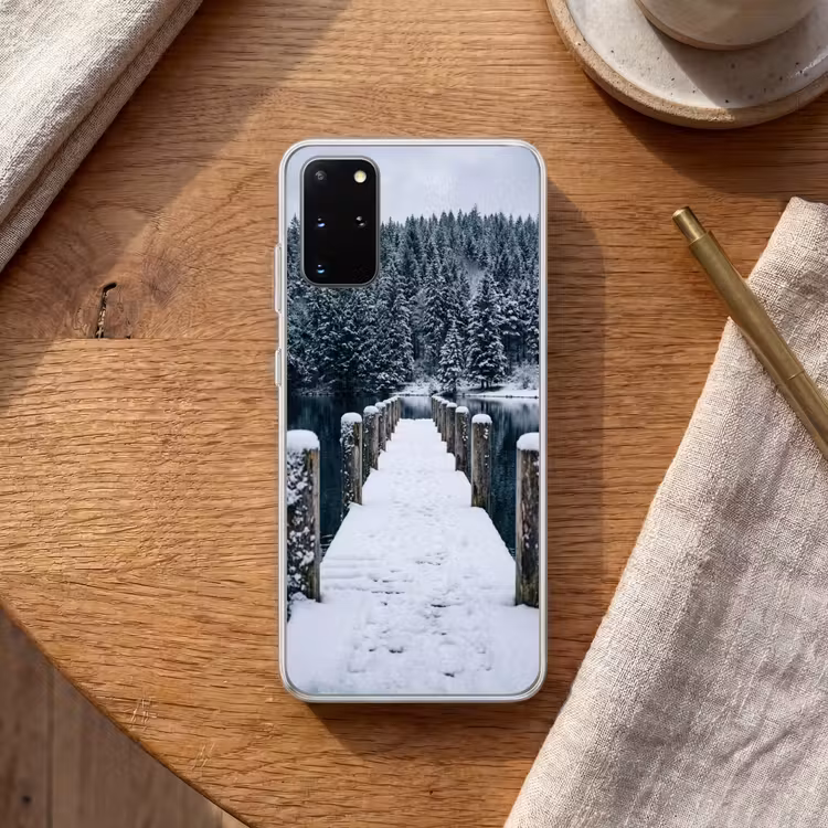 Telefoonhoesje - Steiger - Meer - Sneeuw - Bergen - Rustgevend — 2