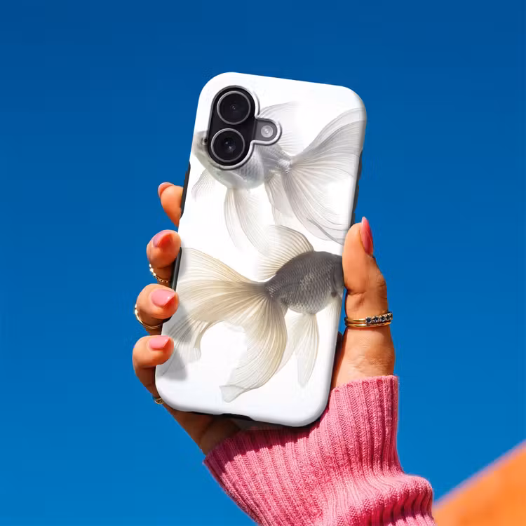 Telefoonhoesje Toughcase - Goudvissen - Modern - Wit — 2
