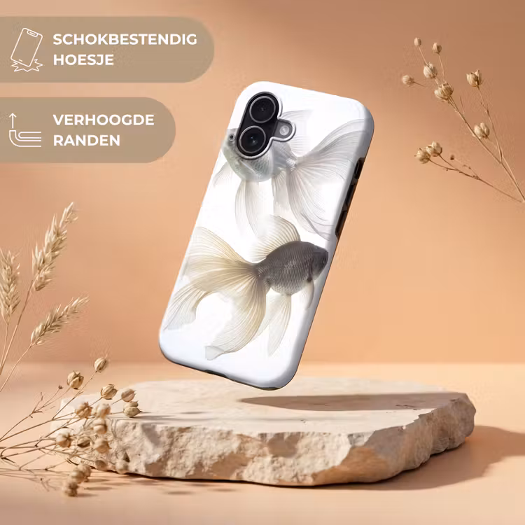 Telefoonhoesje Toughcase - Goudvissen - Modern - Wit — 5