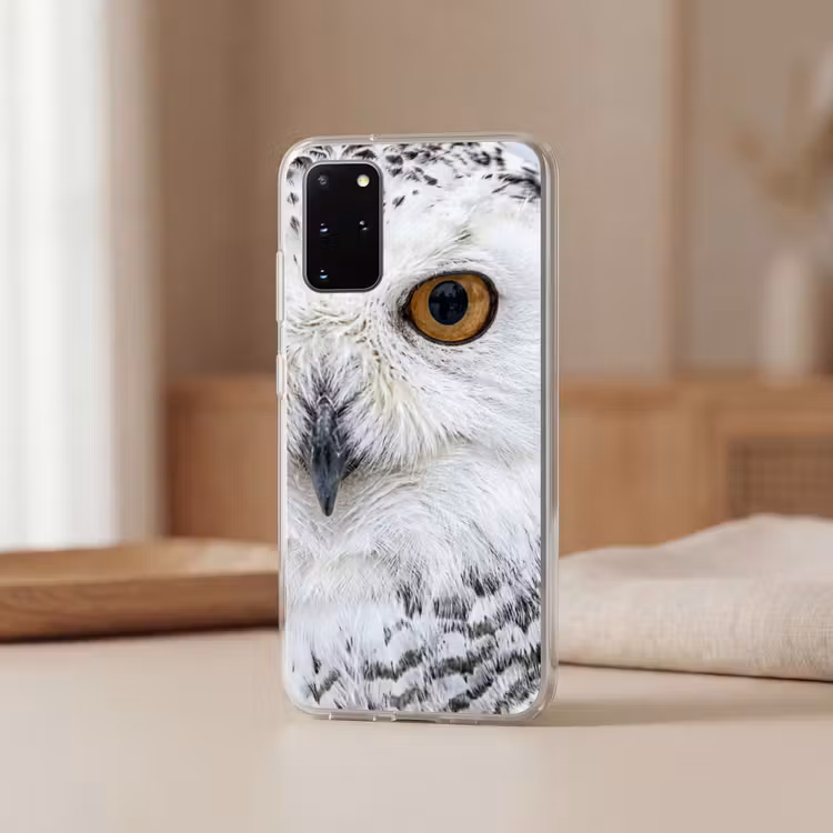 Telefoonhoesje - Sneeuwuil - Oog - Wildlife - Wit — 3