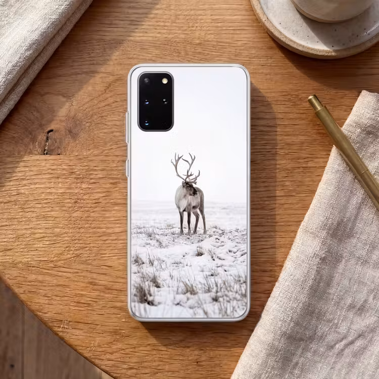 Telefoonhoesje - Rendier - Gewei - Sneeuw - Winter — 2