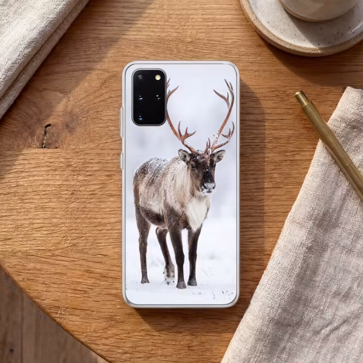 Telefoonhoesje - Rendier - Gewei - Toendra - Sneeuw - Wild — 2