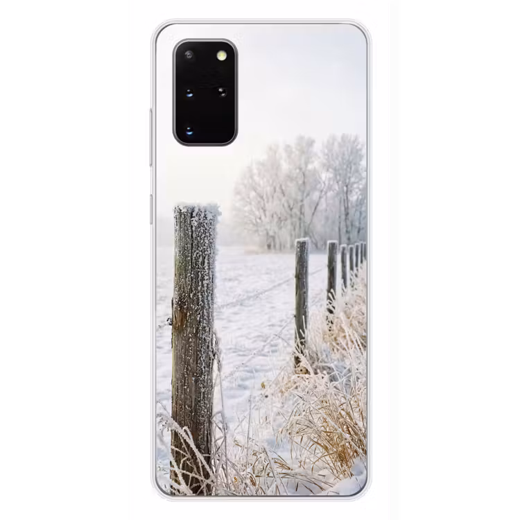 Telefoonhoesje - Hek - Sneeuw - Mist - Platteland - Nostalgisch — 4