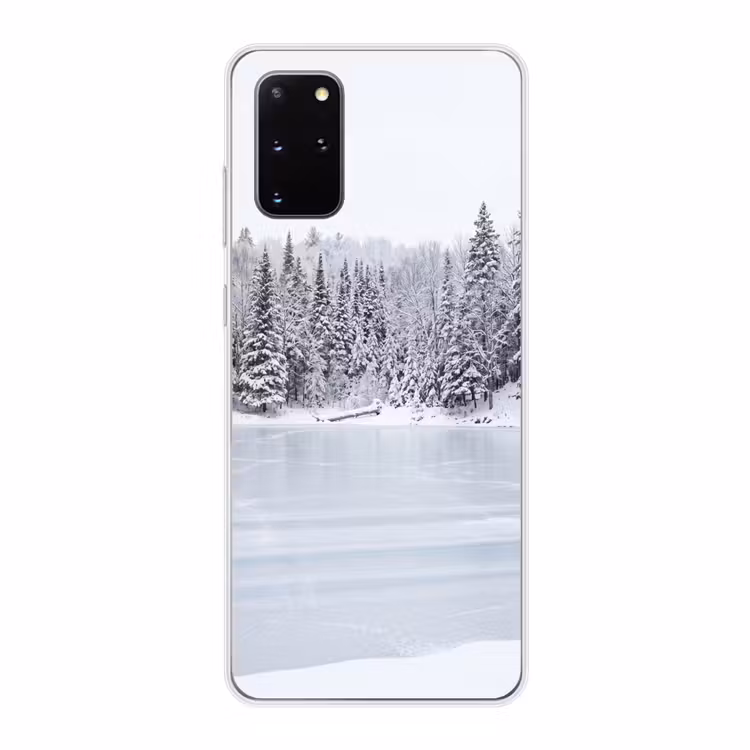 Telefoonhoesje - Meer - Dennen - IJs - Winter - Rustgevend — 1