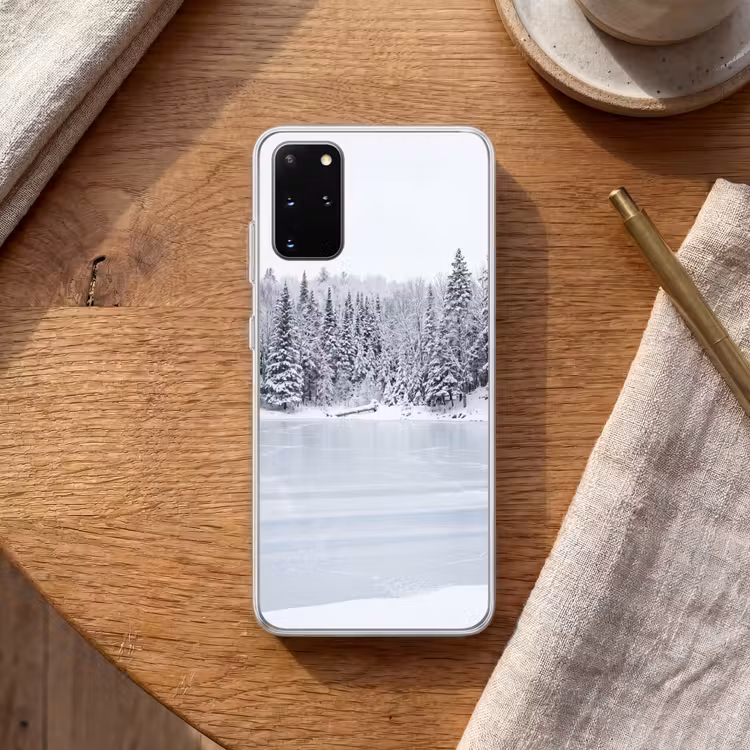 Telefoonhoesje - Meer - Dennen - IJs - Winter - Rustgevend — 2